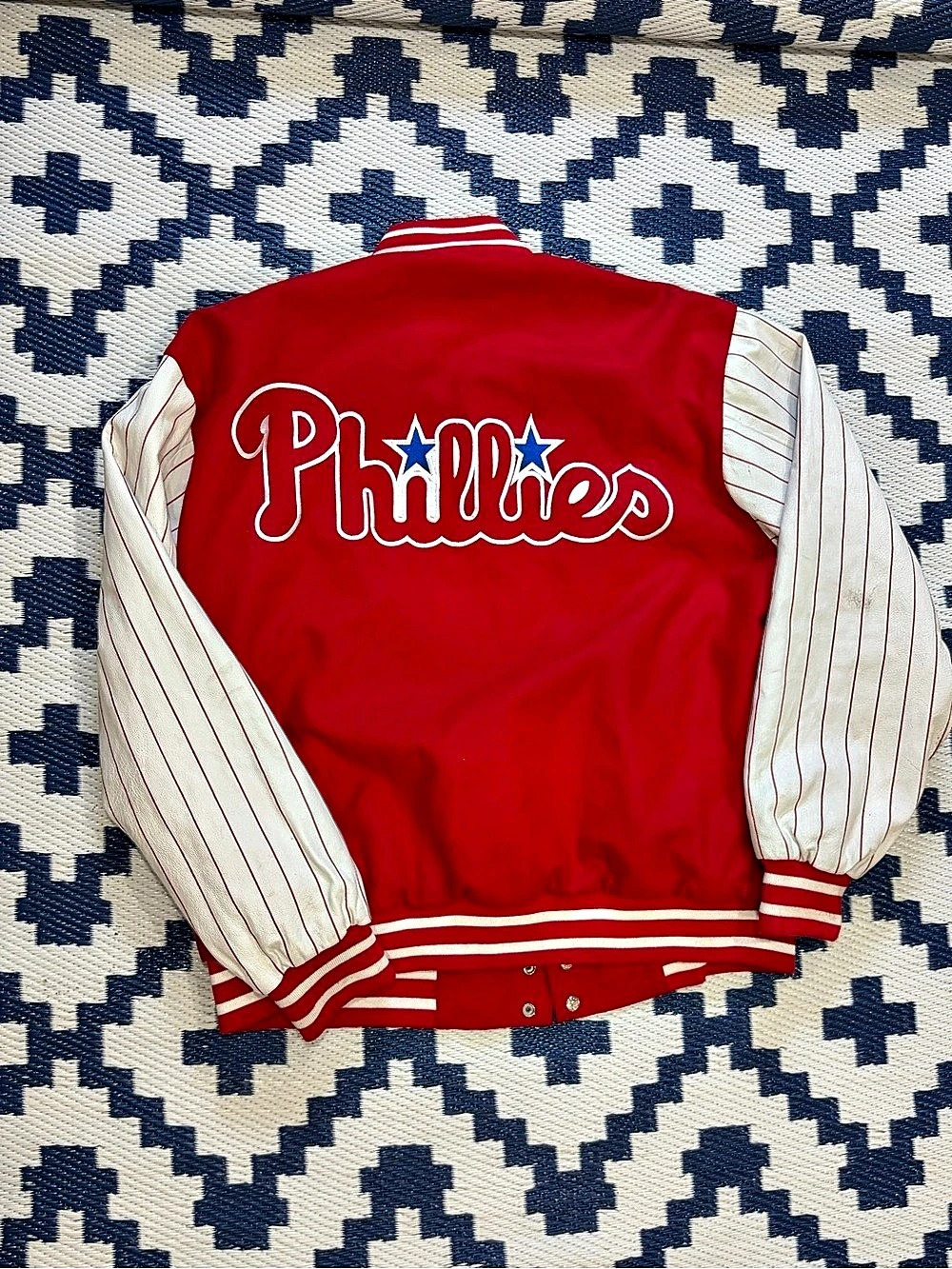 Vintage Philadelphia Phillies Reversible Baseball Jacket JH Design 2XL